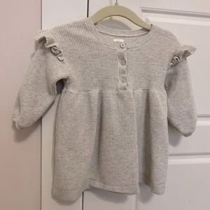 Knit sweater dress, oat